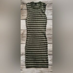 Fitted sweater dress